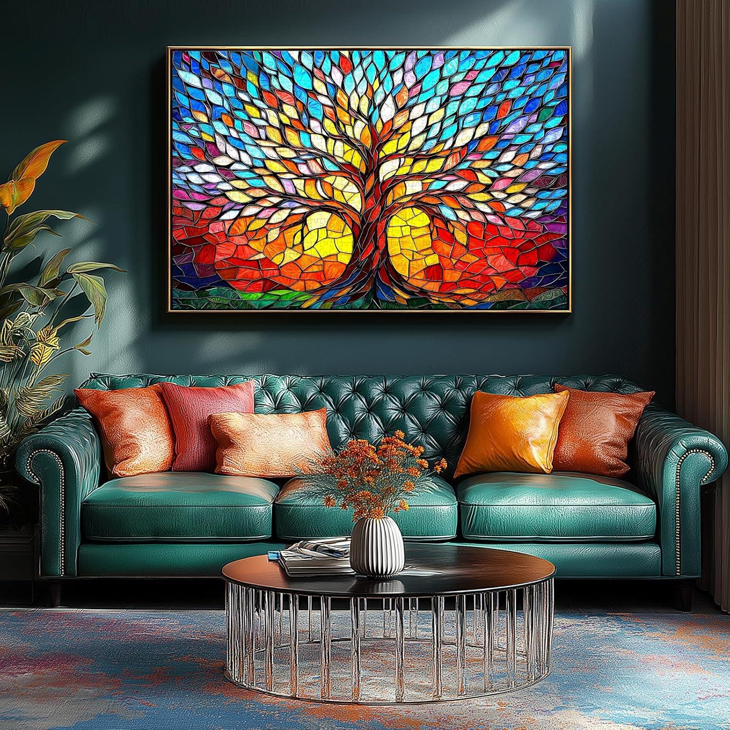 Rompecabezas 500 Piezas JIUJIU Árbol de la Vida Colorido