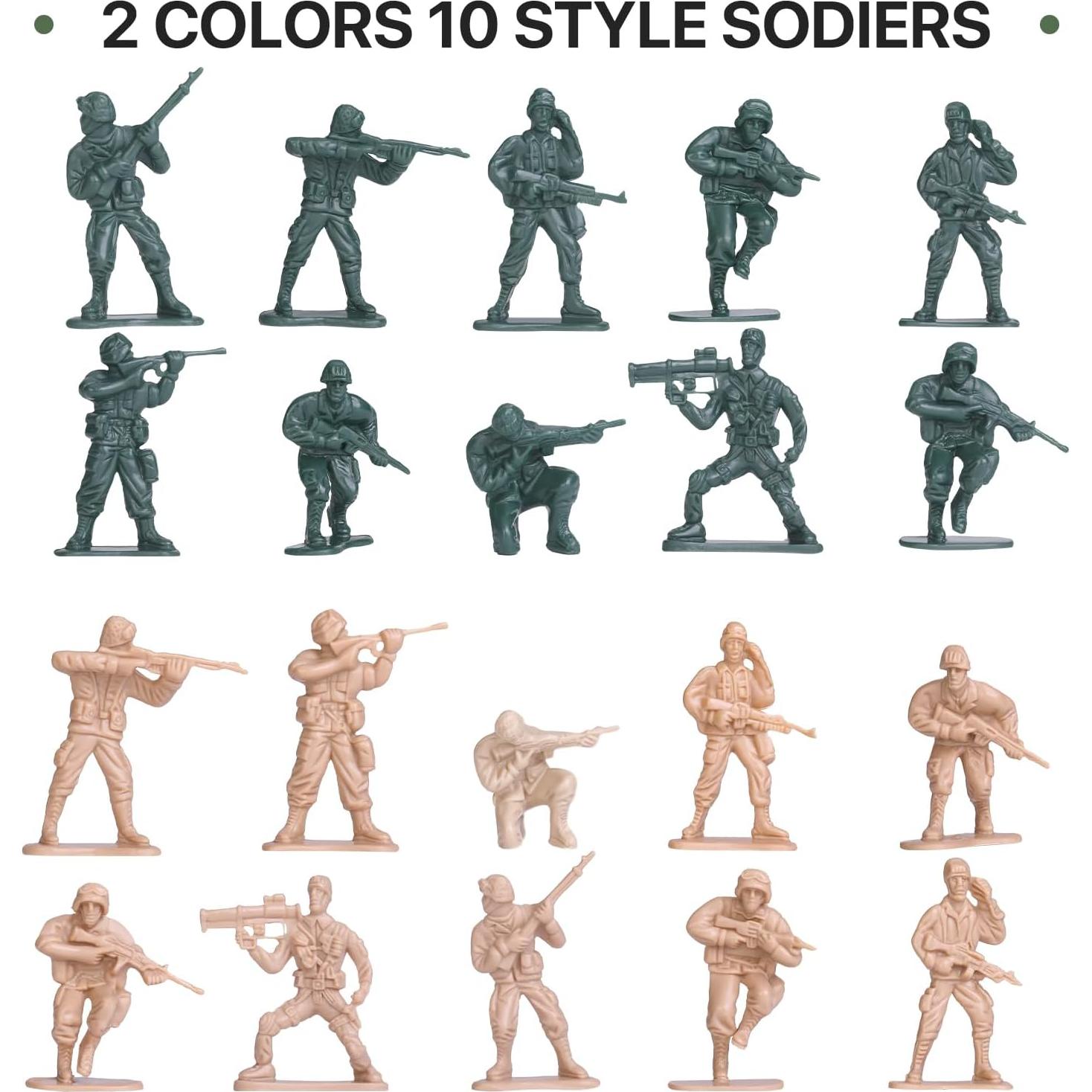 Conjunto de 26 Vehículos Militares CHAXUNTEN y Soldados