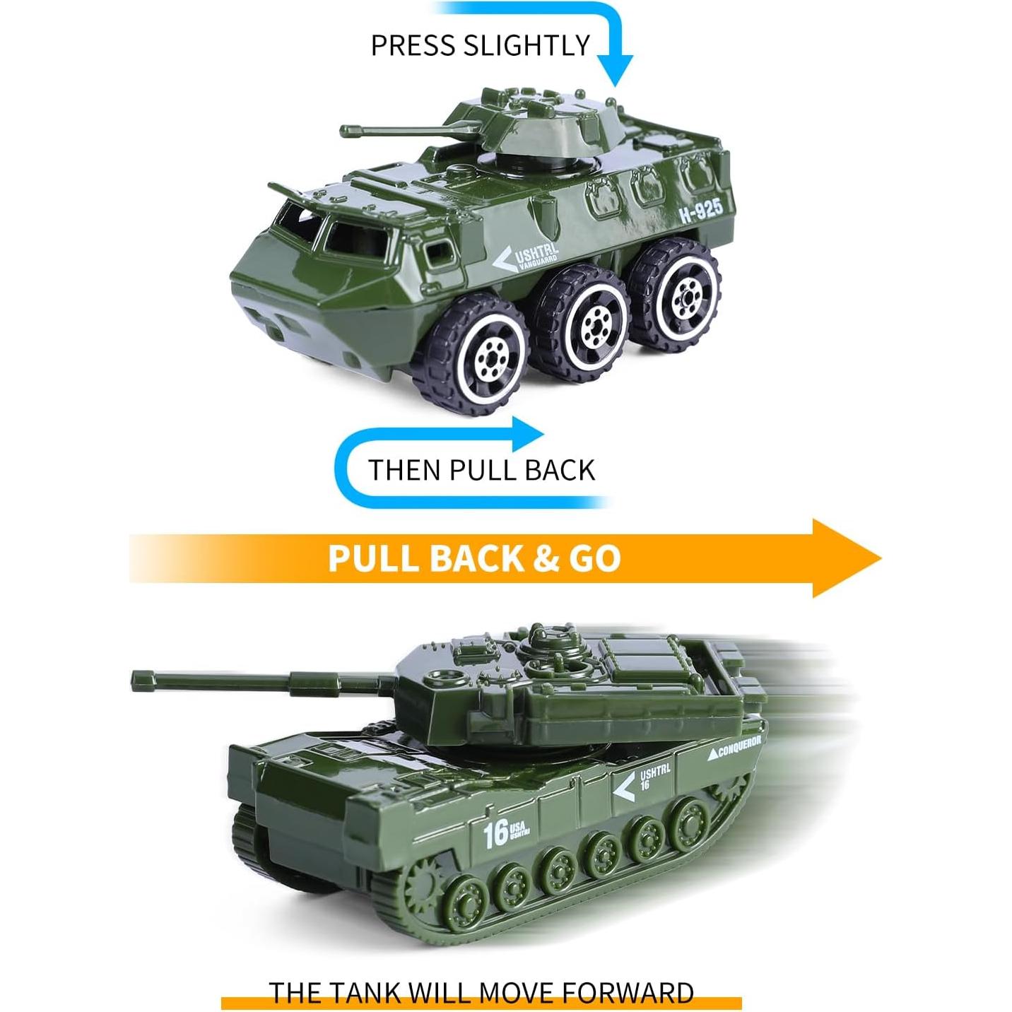 Conjunto de 26 Vehículos Militares CHAXUNTEN y Soldados