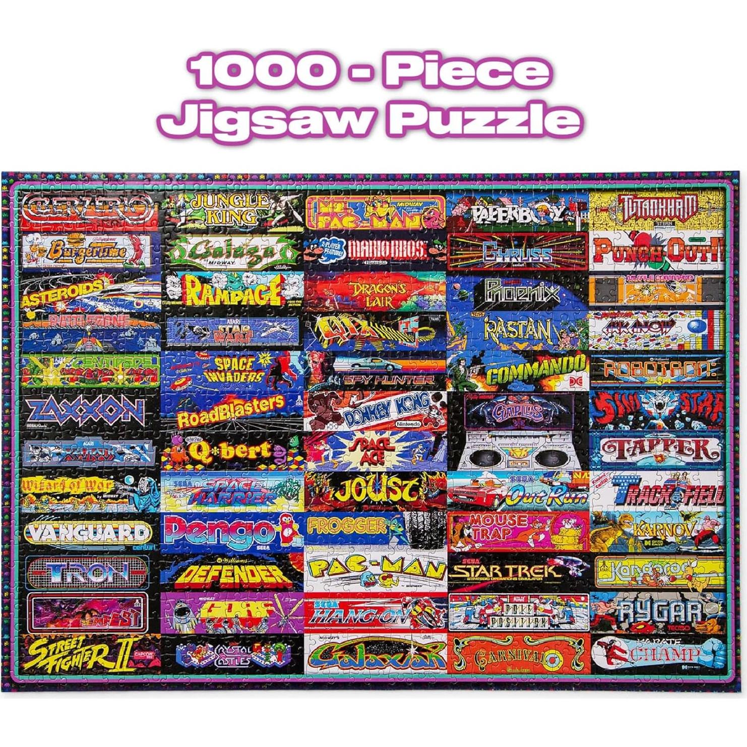 Rompecabezas Retro de Arcade Toynk 1000 Piezas 71x50 cm