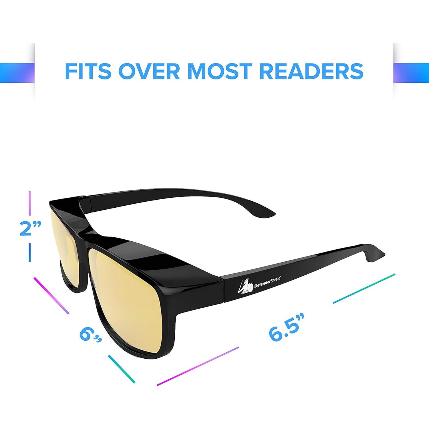 Gafas Bloqueadoras de Luz Azul DefenderShield Ámbar 50%