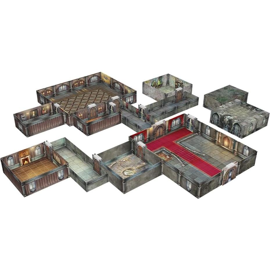 Terreno 3D Gale Force Nine Tenfold Dungeon Castillo