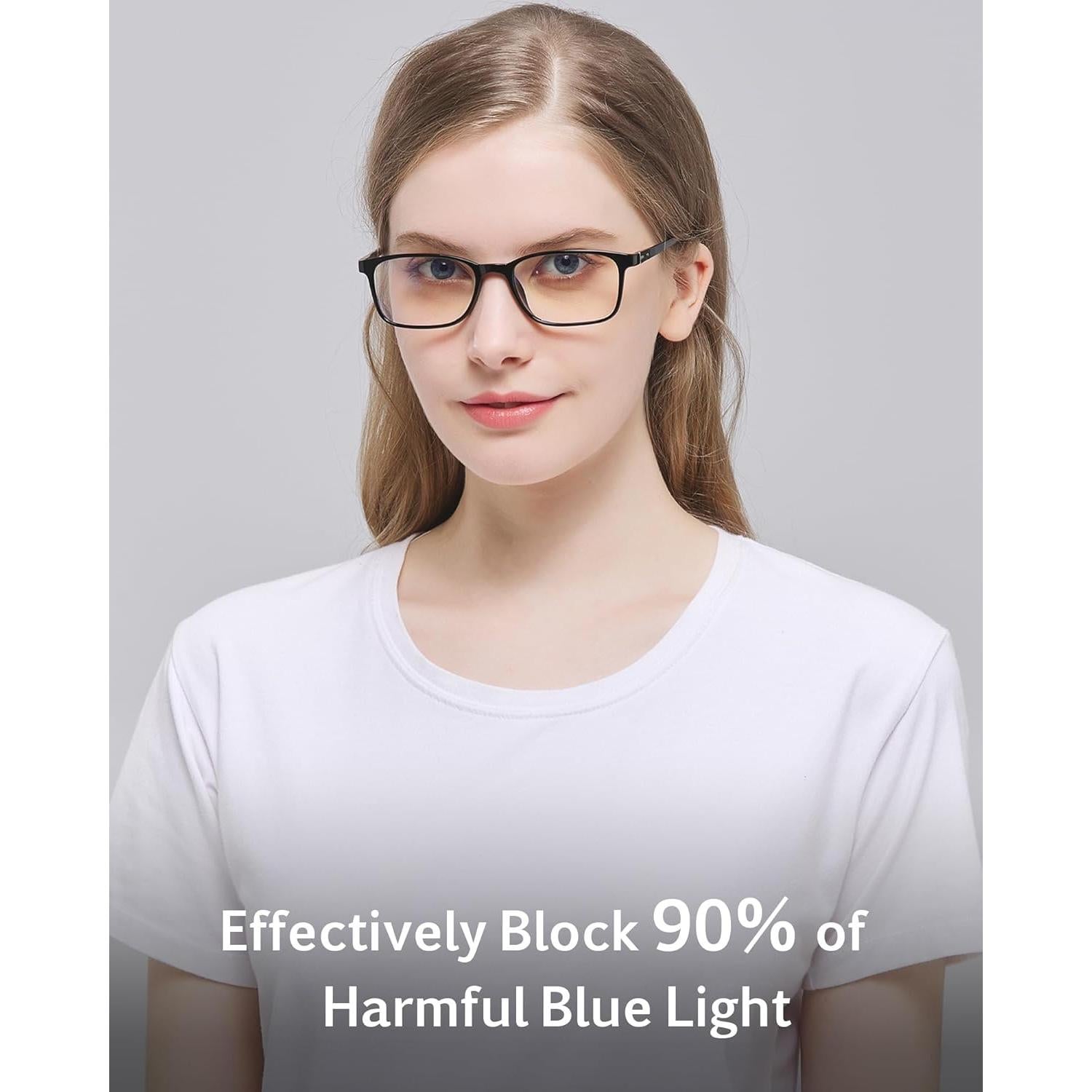 Gafas de Bloqueo de Luz Azul ANRRI Unisex Montura Ligera