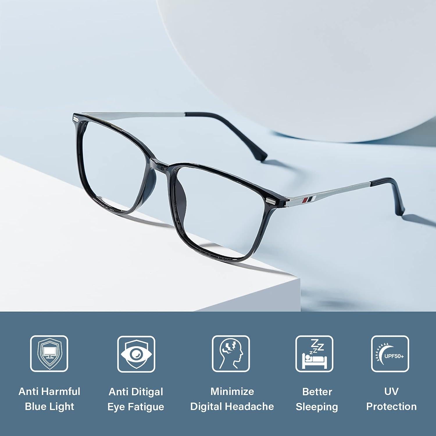 Gafas de bloqueo de luz azul Cyxus TR90 unisex UV400