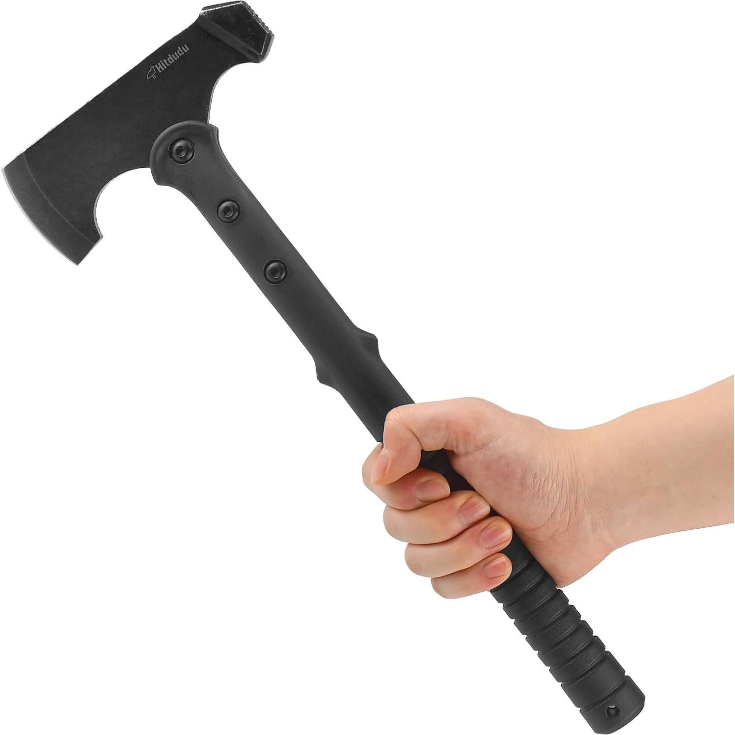 Hacha de Camping Hitdudu 39.9 cm con Funda de Nylon