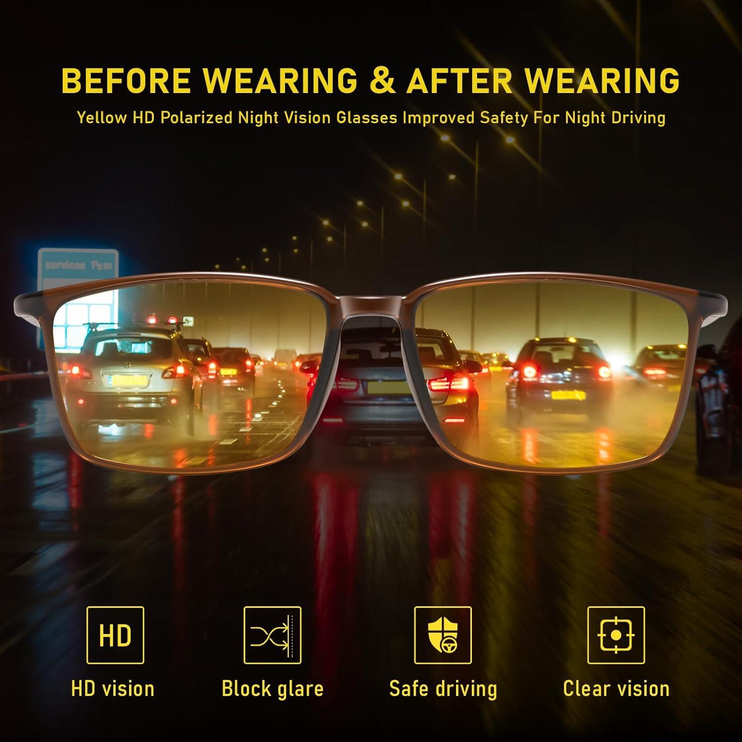 Gafas de Visión Nocturna DUCO TR90 Antirreflejo Polarizadas