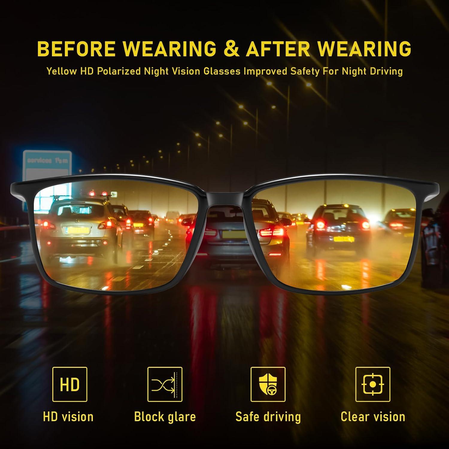 Gafas de Visión Nocturna DUCO Antirreflejo HD Polarizadas
