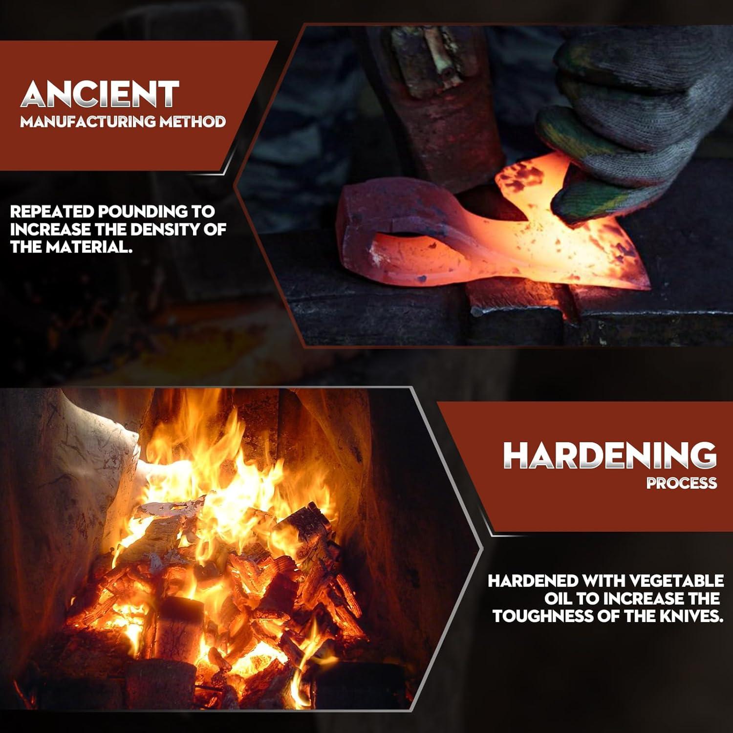 Hacha de Camping Soñar Alcance 36 cm Acero Forjado con Funda