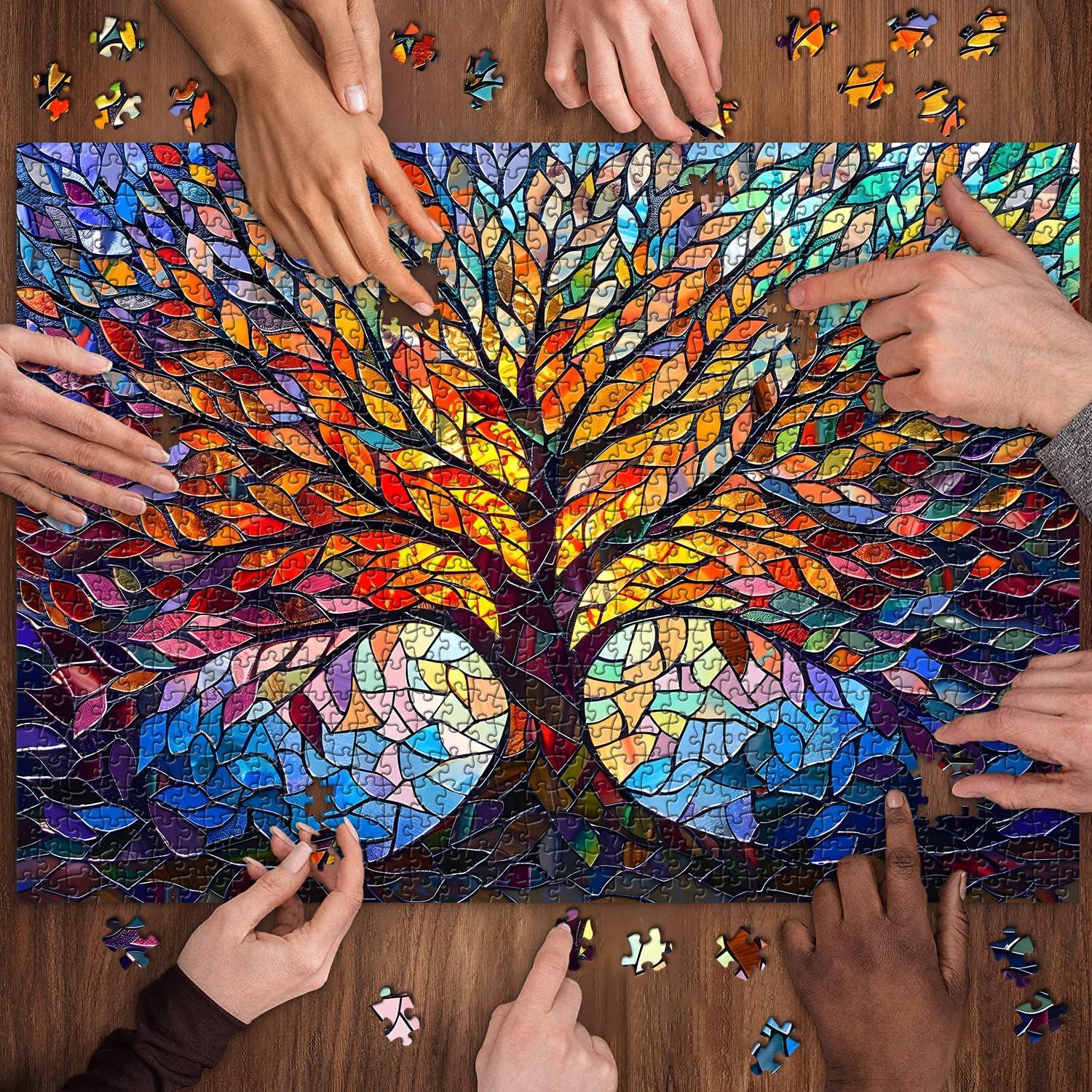 Rompecabezas de Mosaico PICKFORU Árbol de la Vida 1000 Piezas