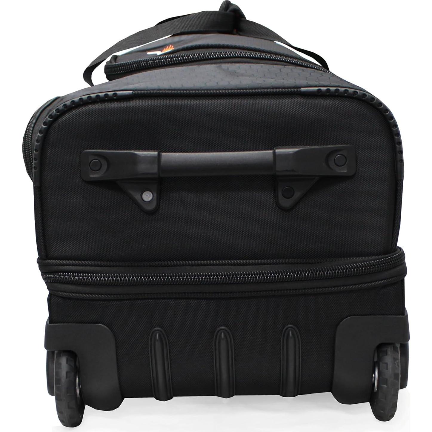 Bolsa de viaje con ruedas Pathfinder P3167 negra 55.88x27.94cm