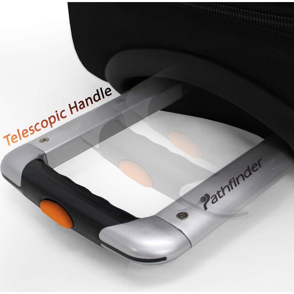 Bolsa de viaje con ruedas Pathfinder P3167 negra 55.88x27.94cm