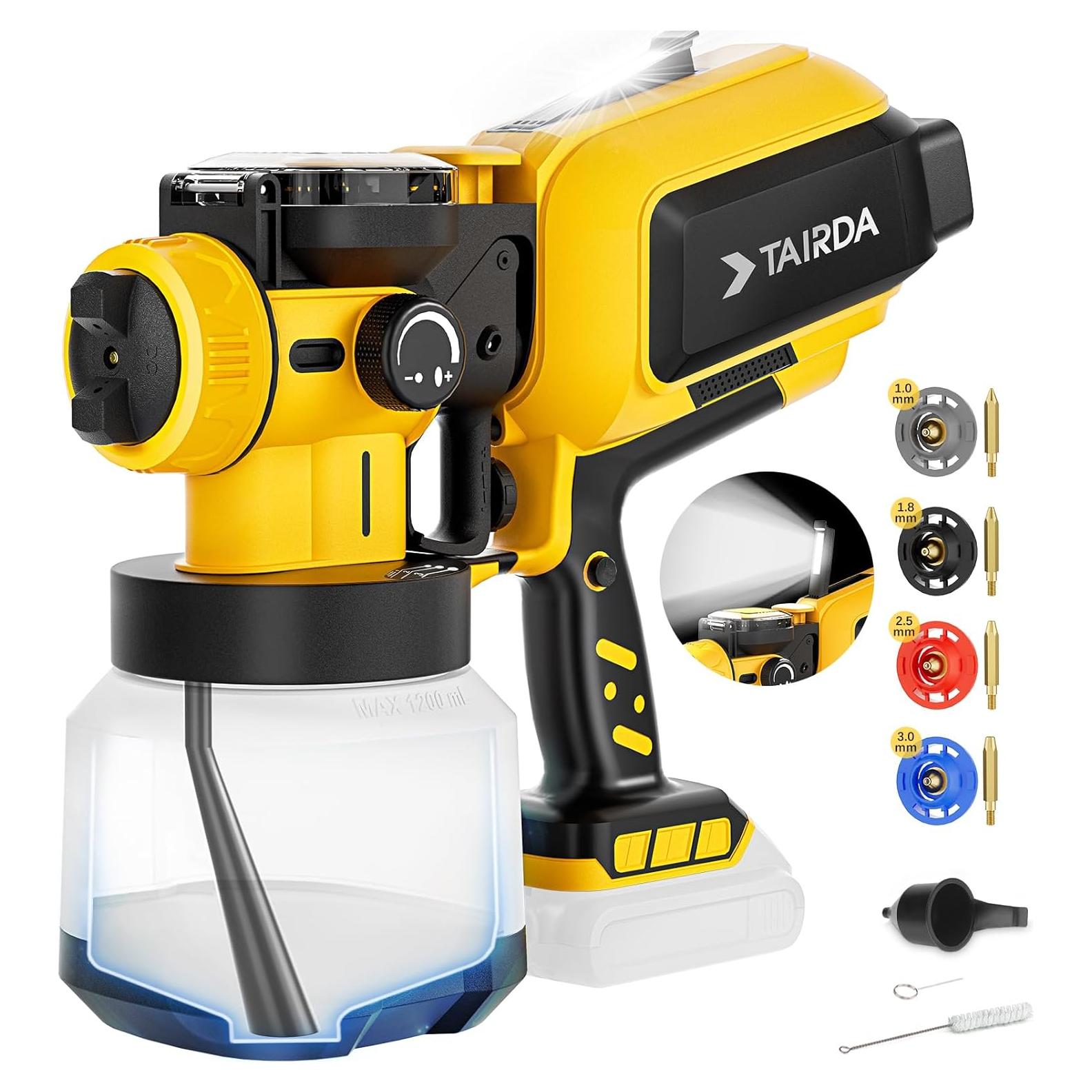 Pulverizador de Pintura TAIRDA 20V Inalámbrico 1.2L