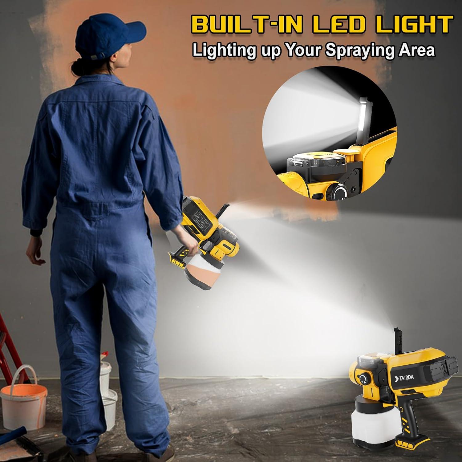 Pulverizador de Pintura TAIRDA 20V Inalámbrico 1.2L