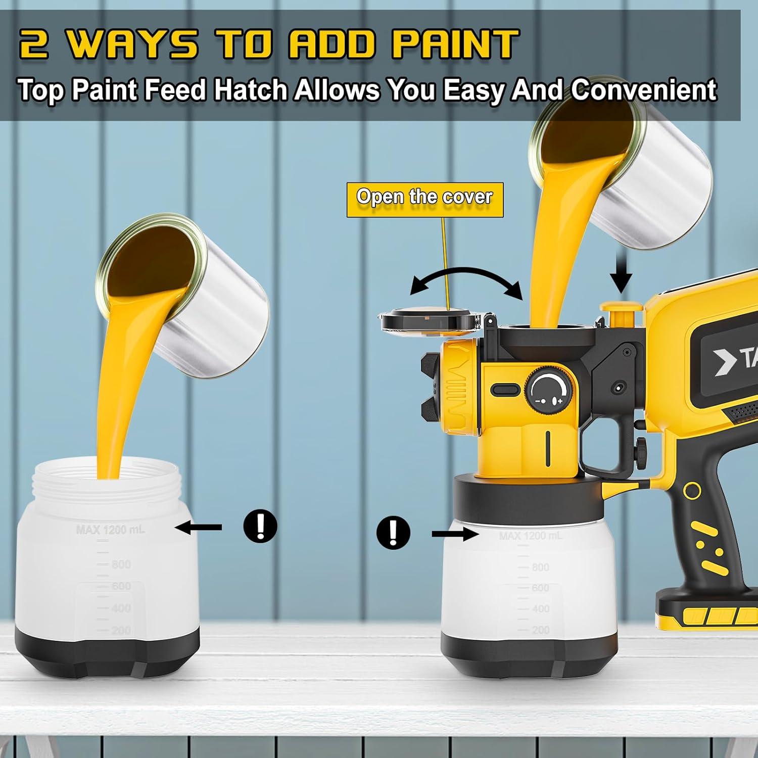 Pulverizador de Pintura TAIRDA 20V Inalámbrico 1.2L