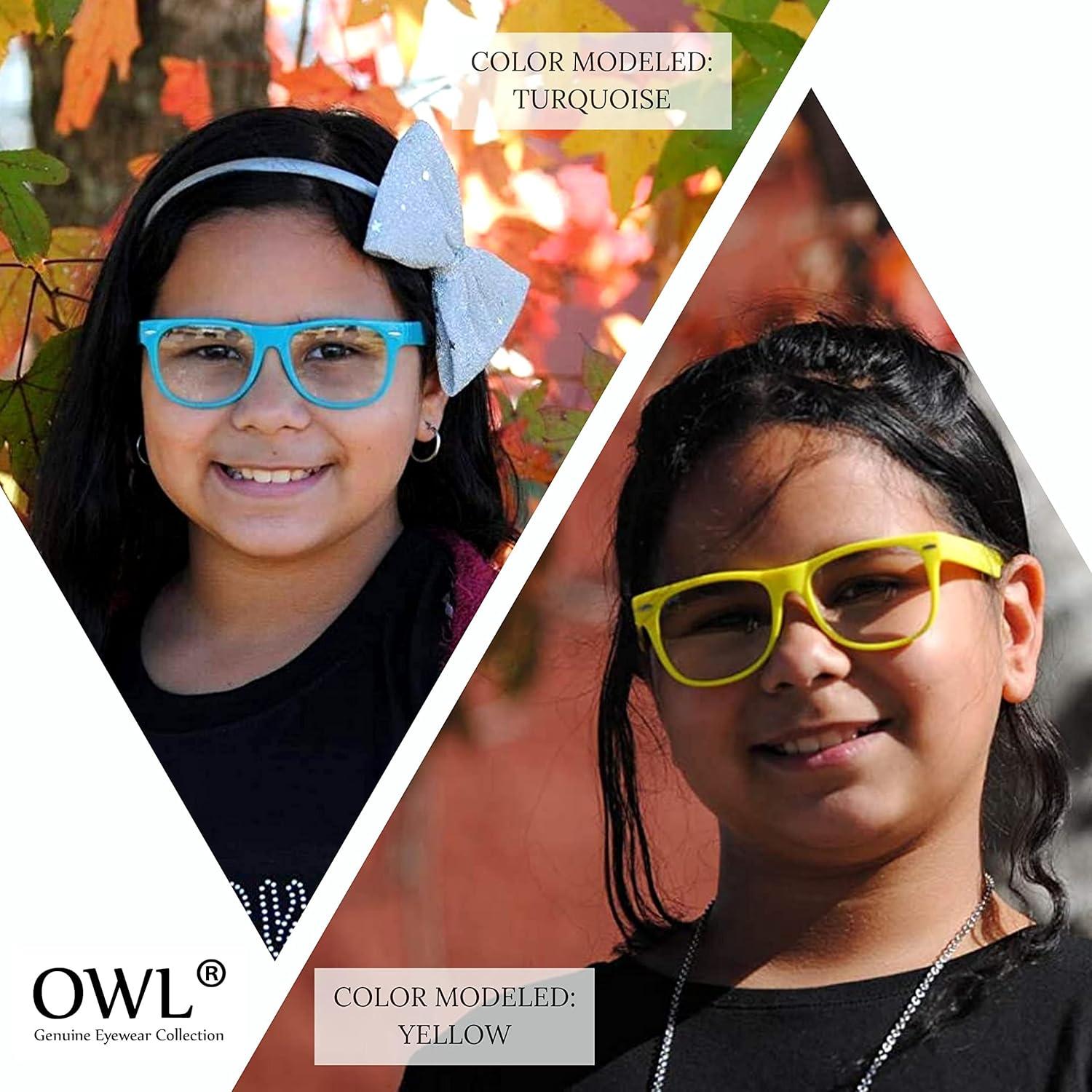 Gafas de luz azul para niños OWL - 3 Pcs, no graduadas