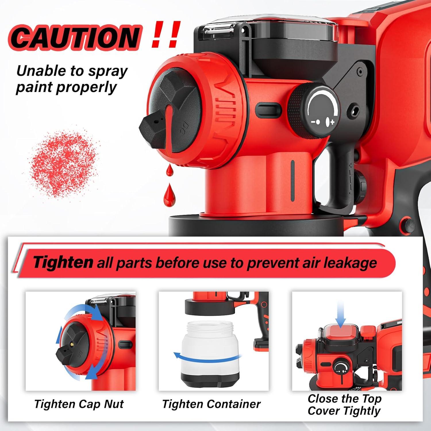 Pulverizador de Pintura Inalámbrico Crivnhar R-PrayPro 1200ml