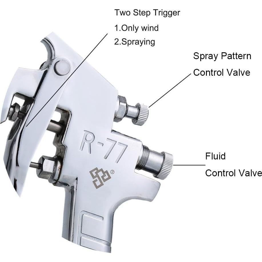 Pistola de Pulverización Ouya R77P 2.5mm Alta Eficiencia