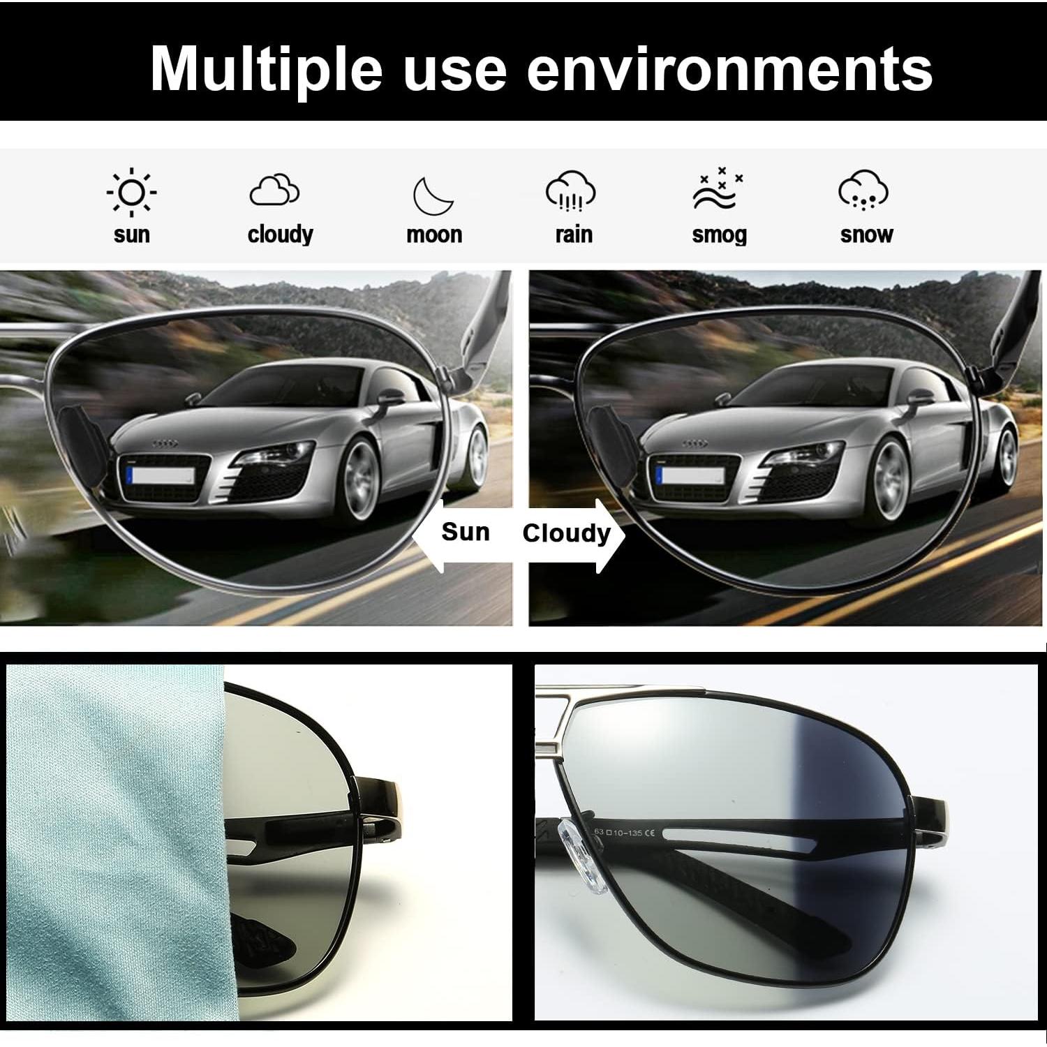 Gafas de sol fotocromáticas polarizadas YIMI UV400 para hombres y mujeres