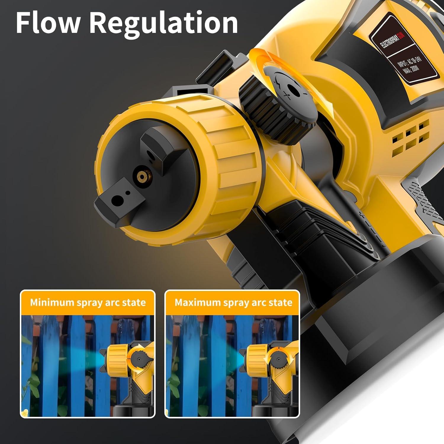 Pulverizador de pintura Kenoucle 800W 1400ml 5 boquillas