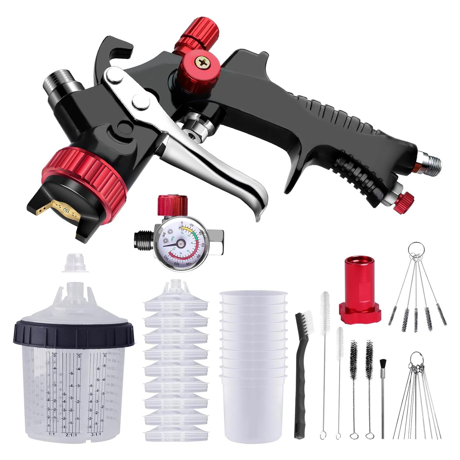 Pistola de Pulverización Aflybltol BL061 1.3mm con Manómetro