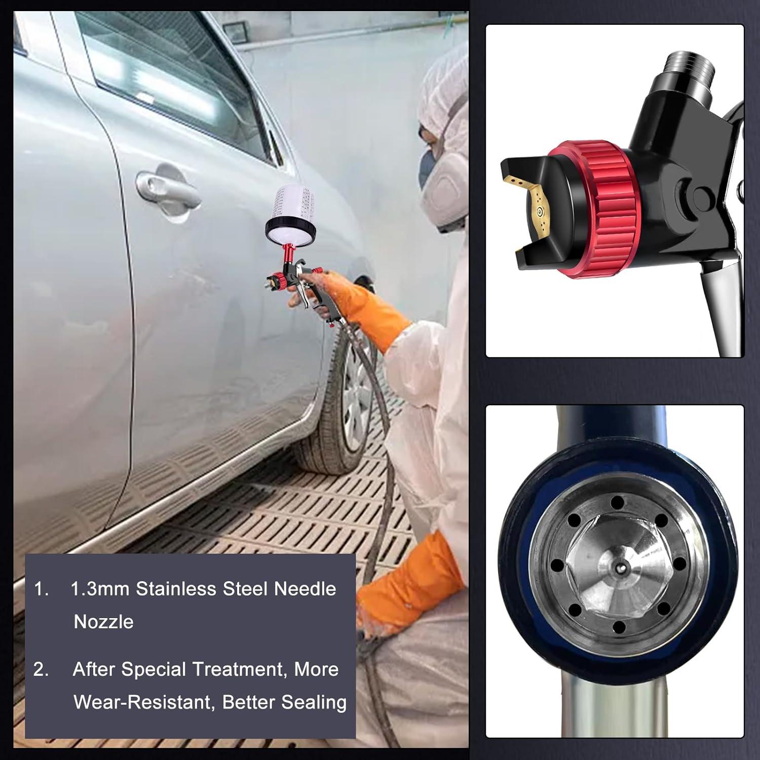 Pistola de Pulverización Aflybltol BL061 1.3mm con Manómetro