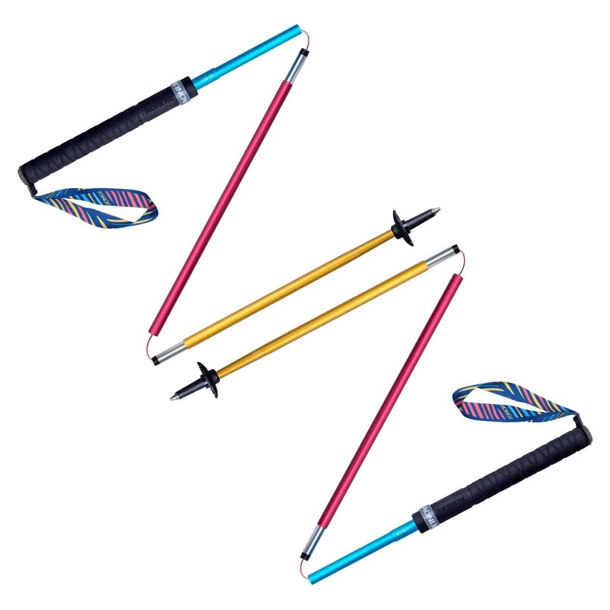 Bastones de Senderismo AONIJIE Plegables 120 cm Ultraligeros