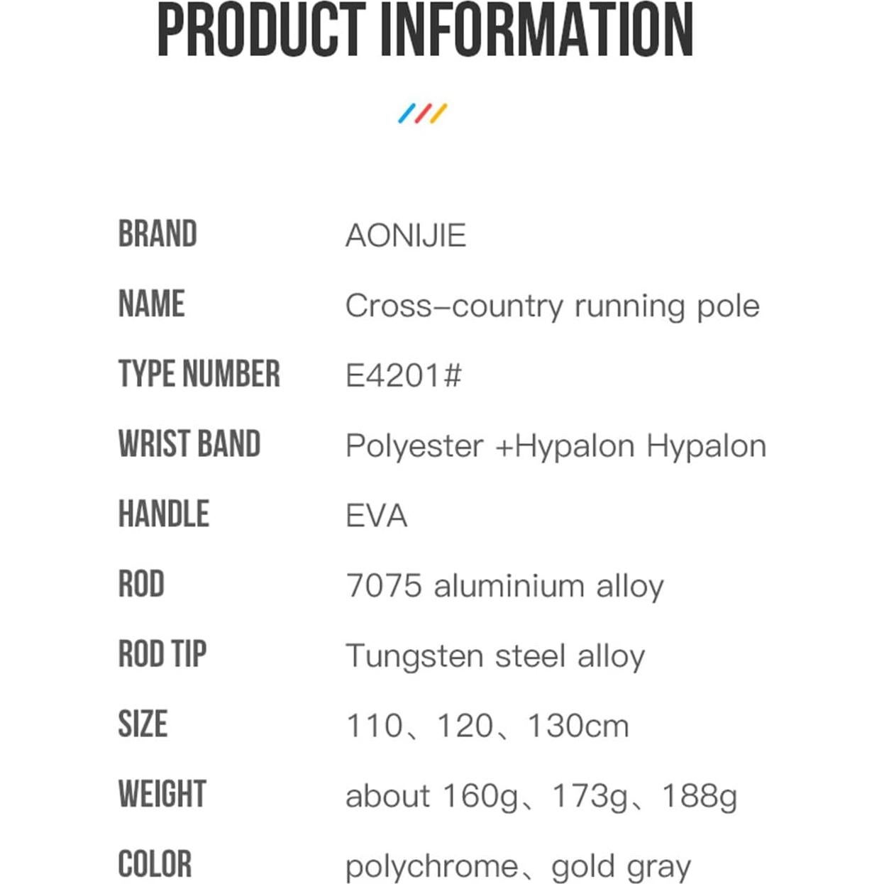 Bastones de Senderismo AONIJIE Plegables 120 cm Ultraligeros