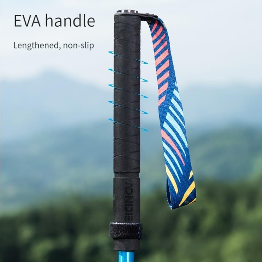 Bastones de Senderismo AONIJIE 120 cm Plegables Antichoque