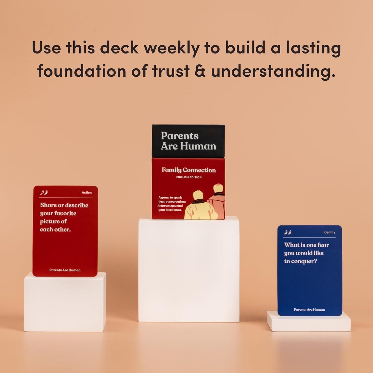 Juego de Cartas Los Padres Son Humanos - 70 Preguntas