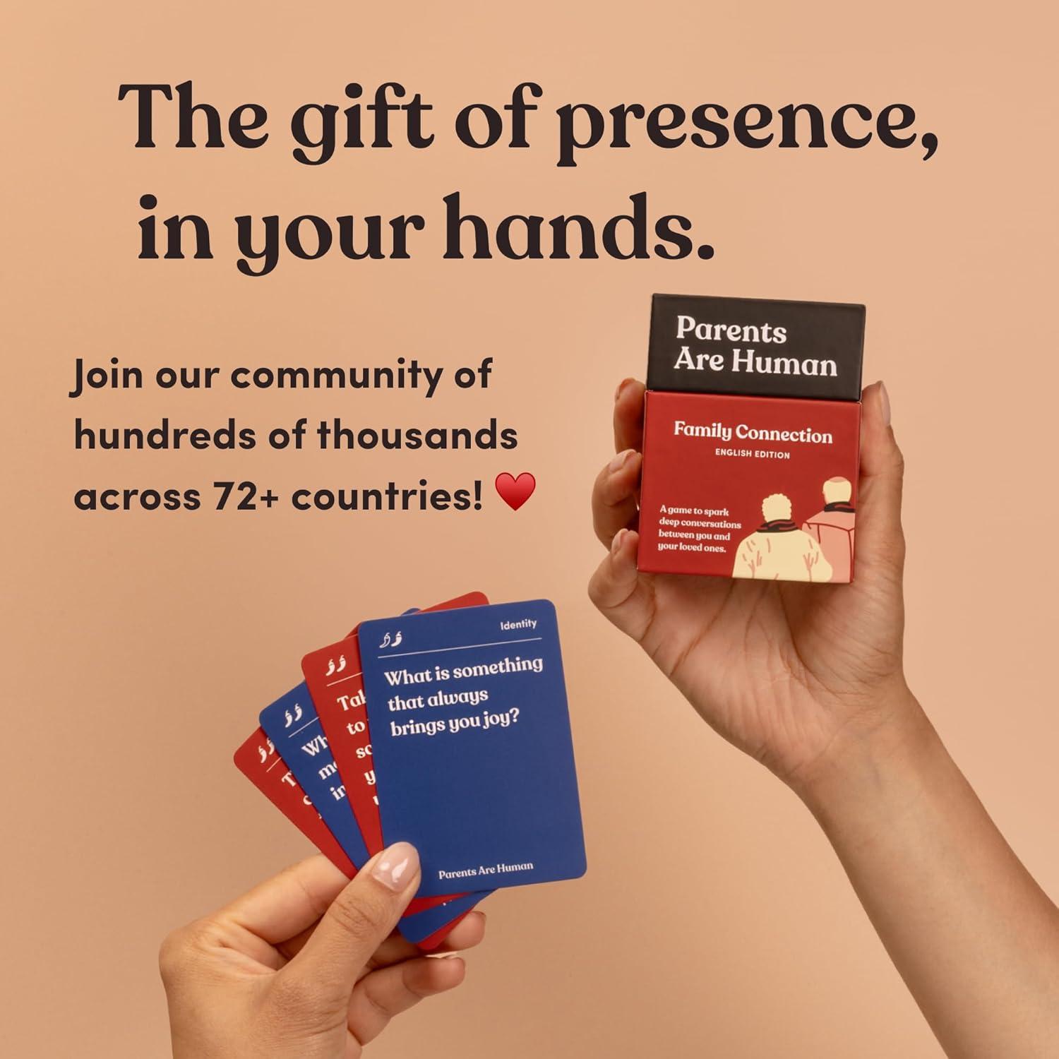 Juego de Cartas Los Padres Son Humanos - 70 Preguntas