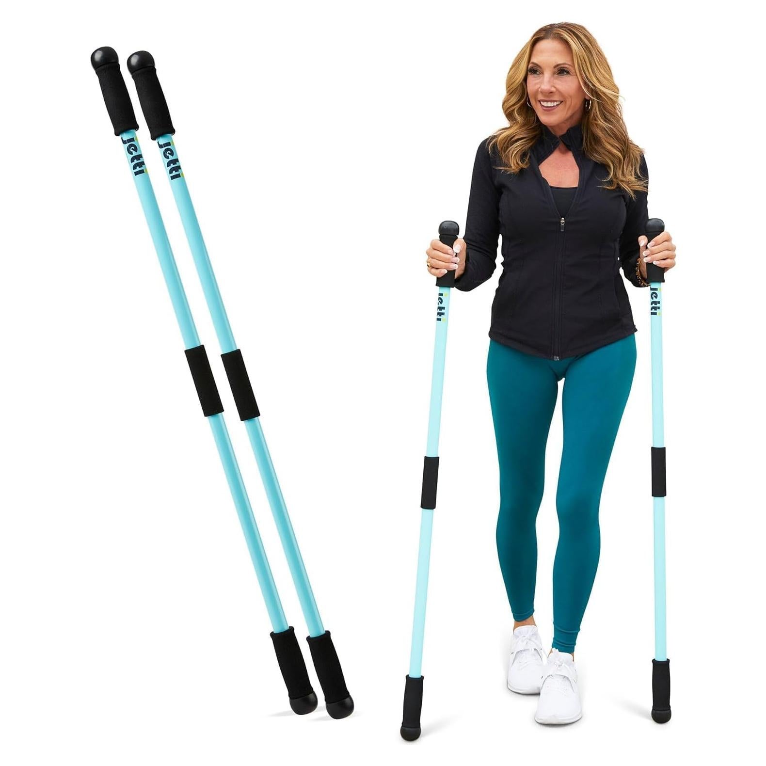 Bastones de Senderismo Jetti - 2 Bastones Livianos con Funda