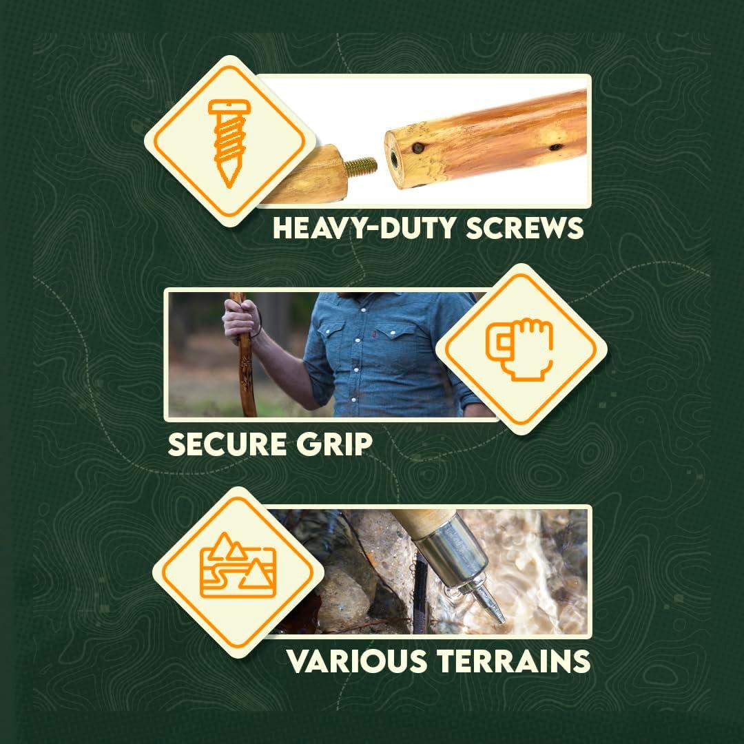 Bastón Desmontable SE 3 Piezas 139.7 cm Madera Pino