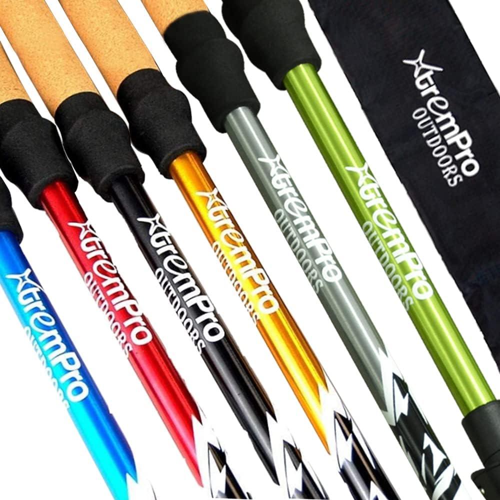 Bastones de Senderismo XtremPro 2 Pcs Aluminio Plegables