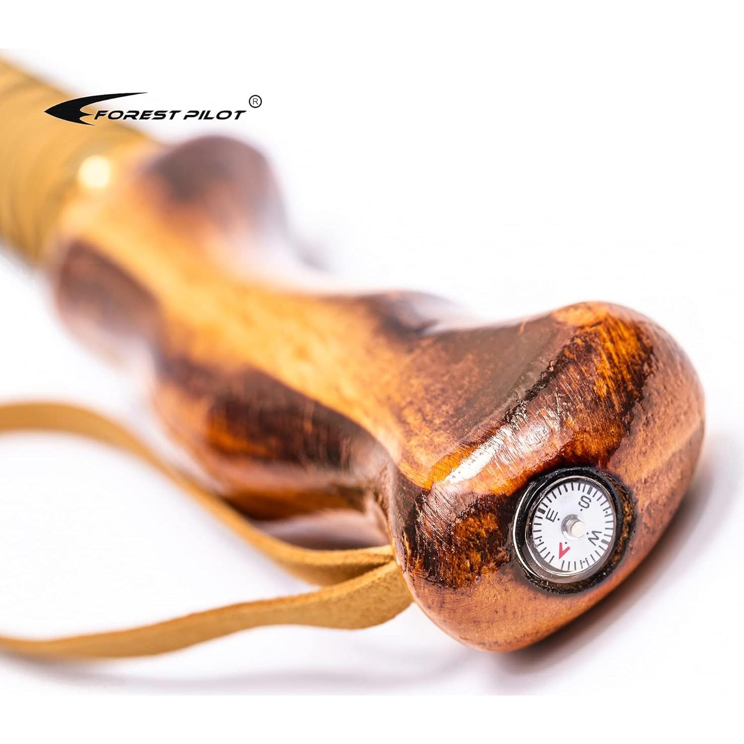 Bastón de Madera Desmontable FOREST PILOT 139,7 cm con Brújula