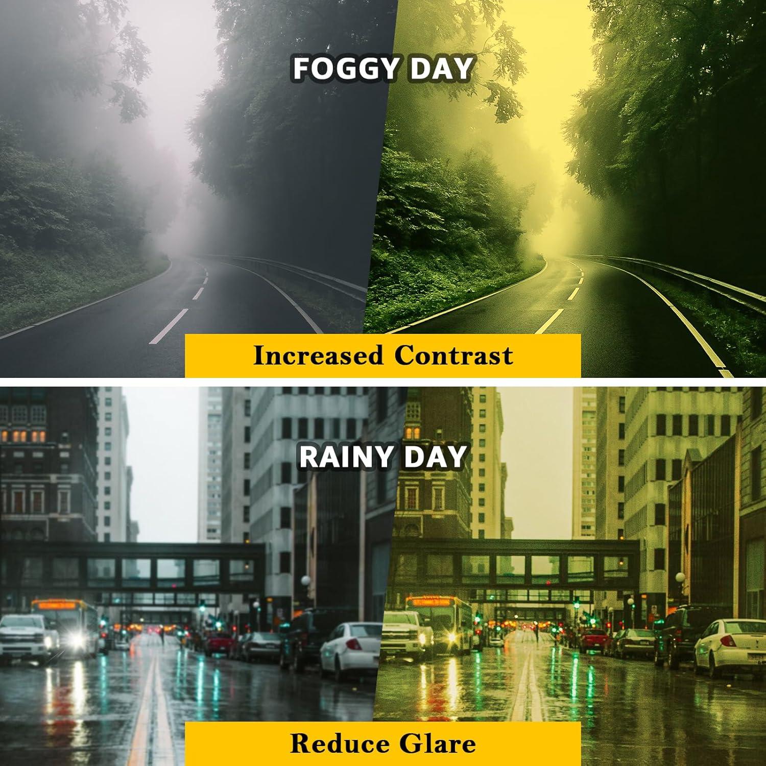 Gafas de Conducción Nocturna FIMILU Polarizadas Amarillas