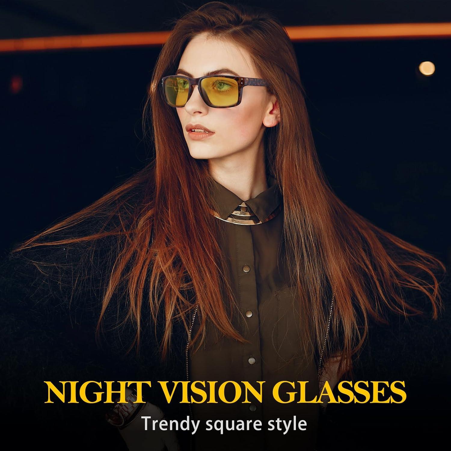 Gafas de Conducción Nocturna FIMILU Polarizadas Amarillas