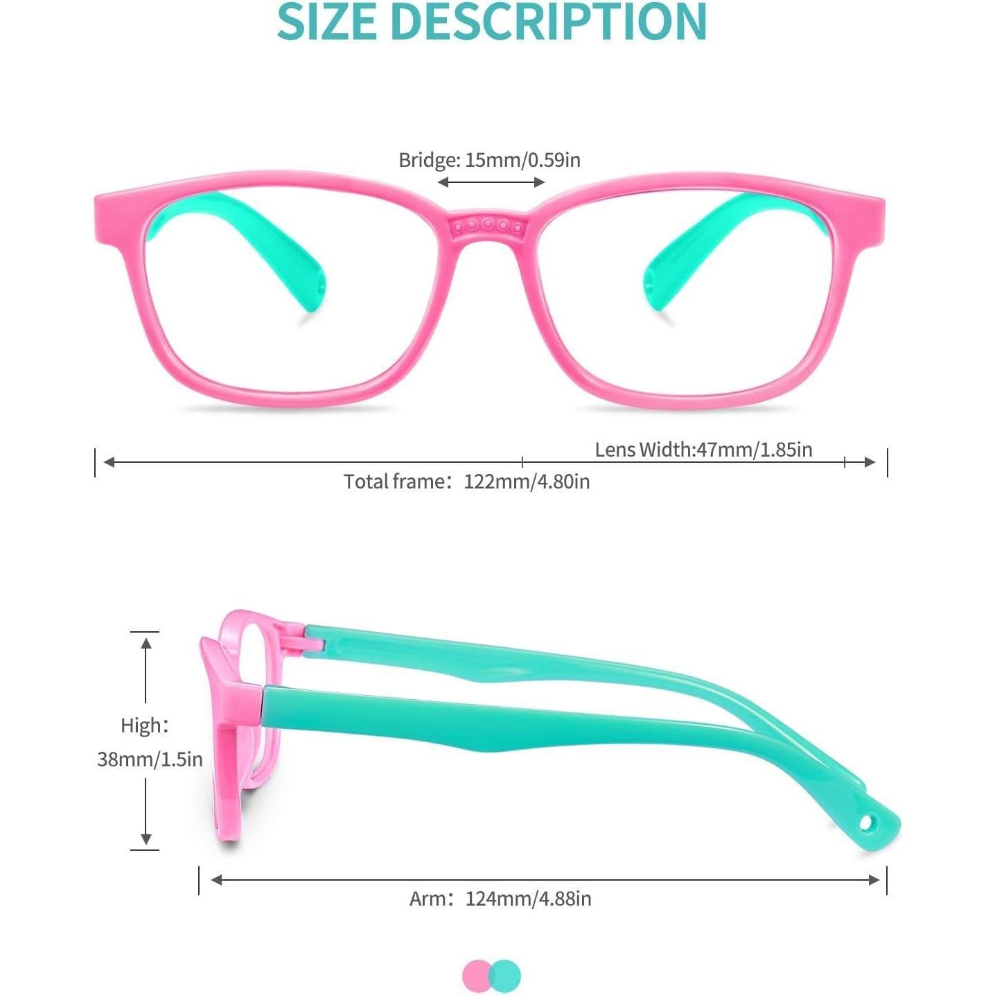 Gafas de luz azul para niños Okany 3 paquetes protección UV