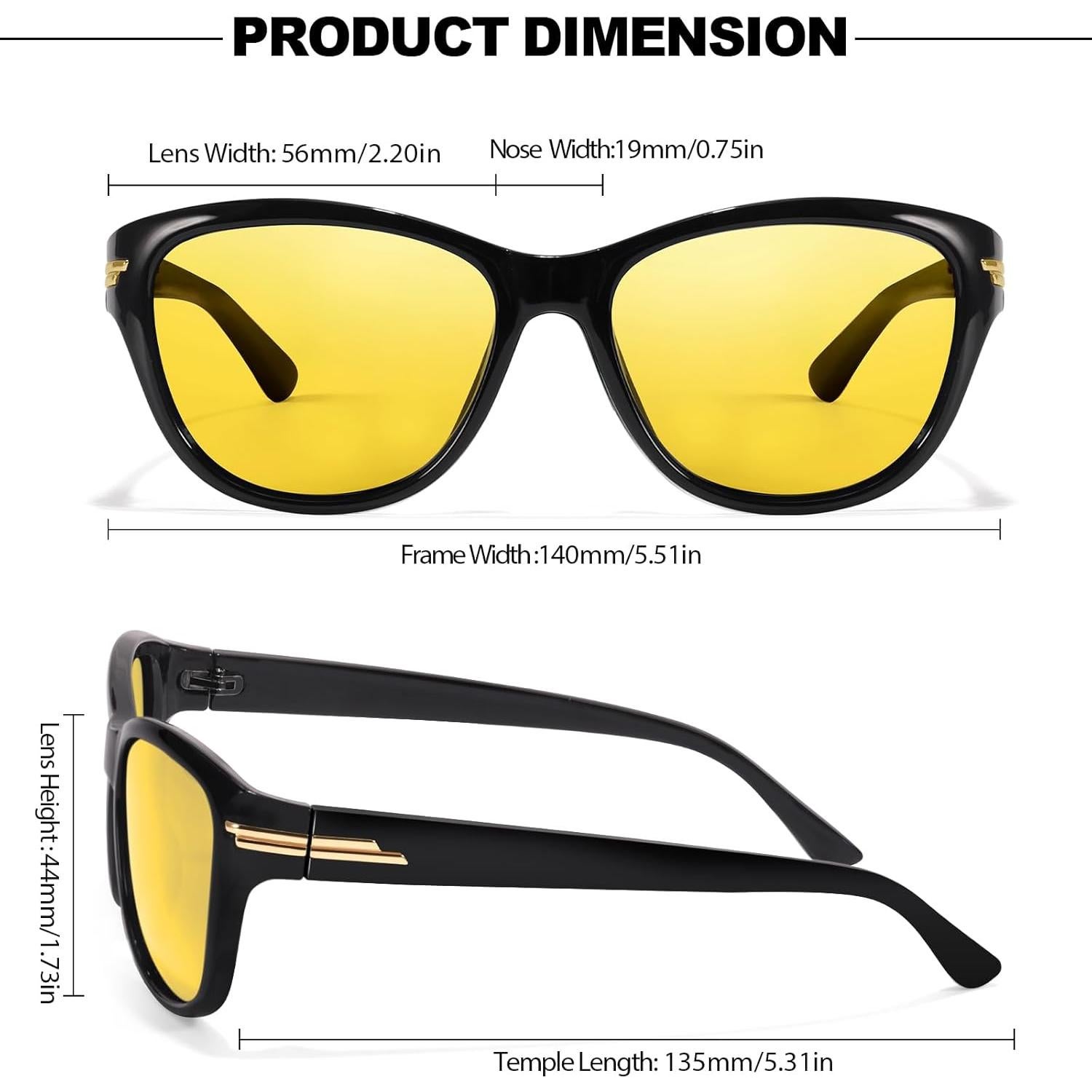 Gafas de Conducción Nocturna IGNAEF Polarizadas Amarillas