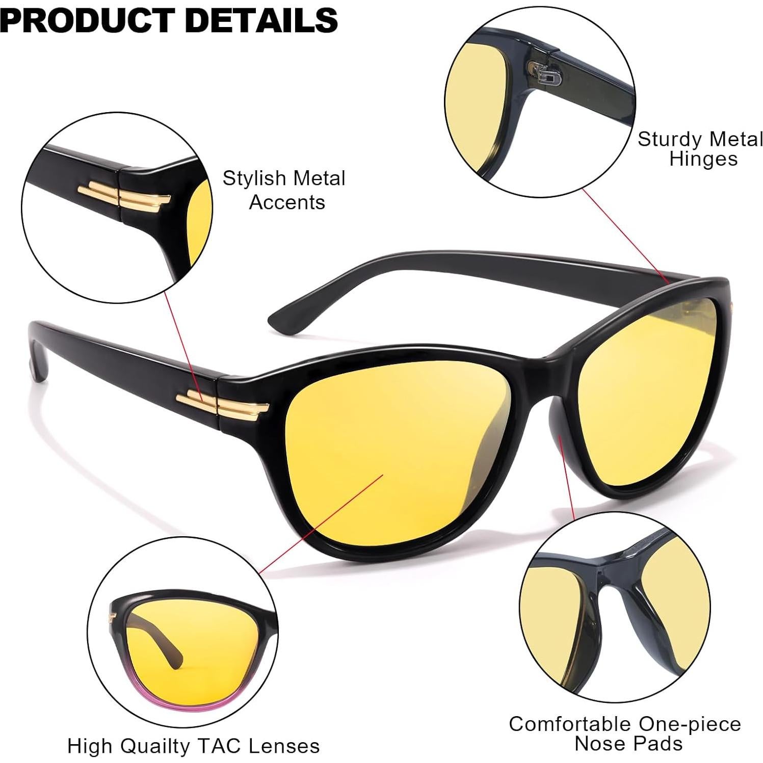 Gafas de Conducción Nocturna IGNAEF Polarizadas Amarillas