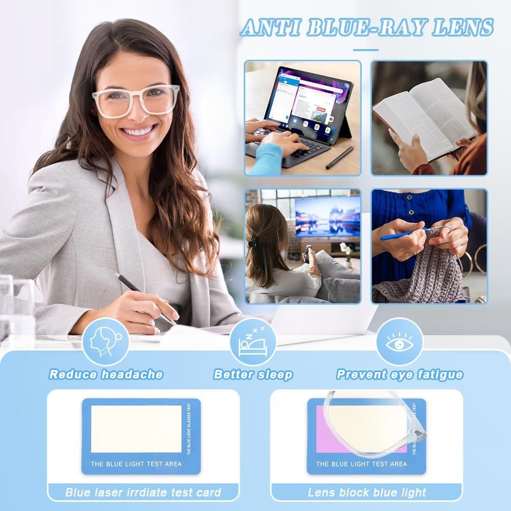 Gafas de Luz Azul NZKNP para Hombre y Mujer - Protección Ocular