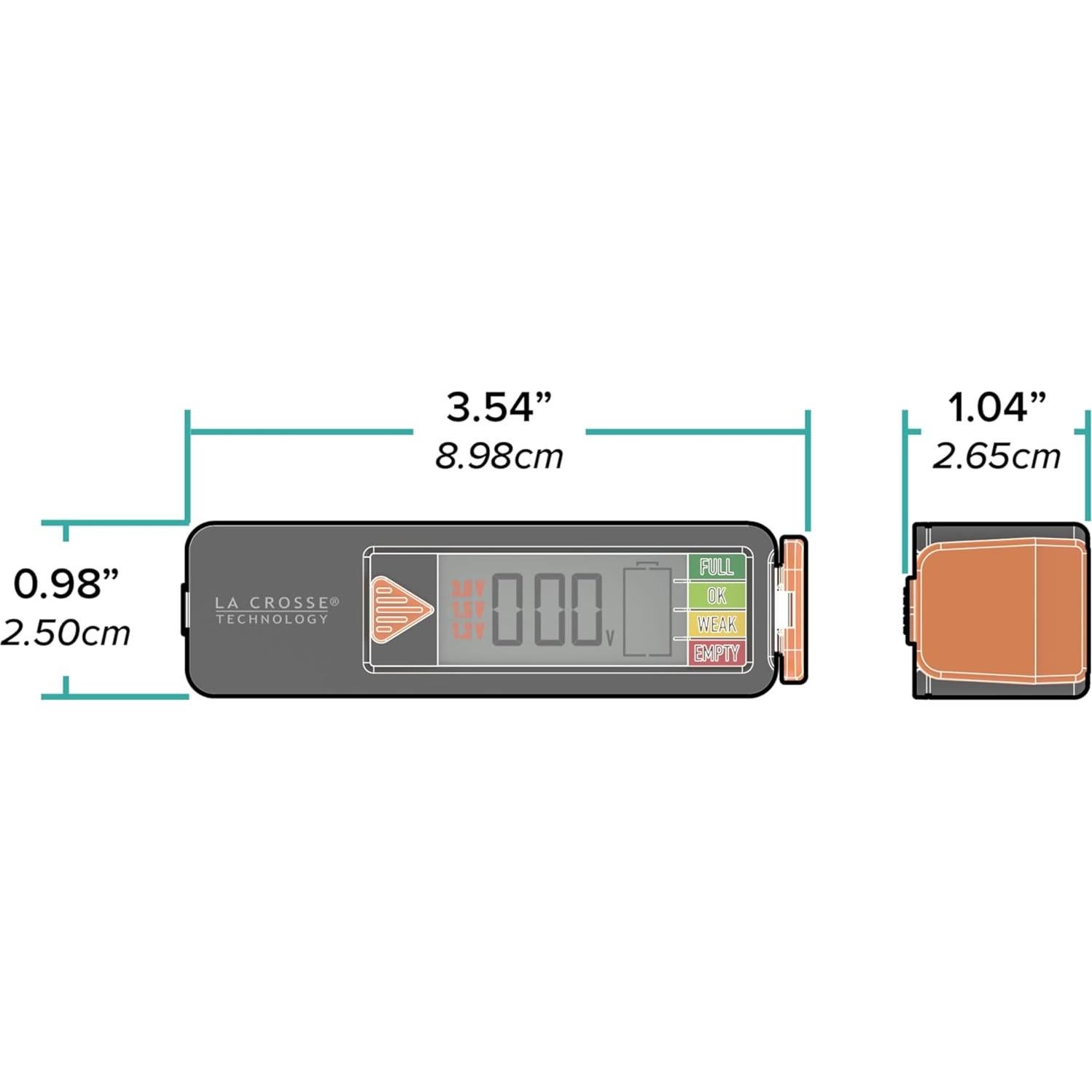 Probador de Baterías Digital La Crosse 911-65557, Negro
