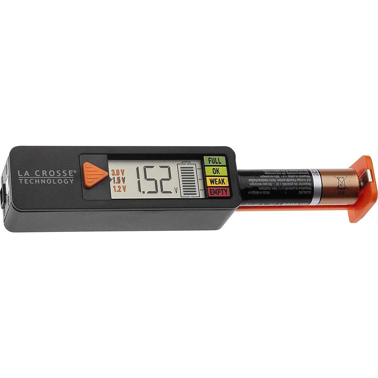 Probador de Baterías Digital La Crosse 911-65557, Negro