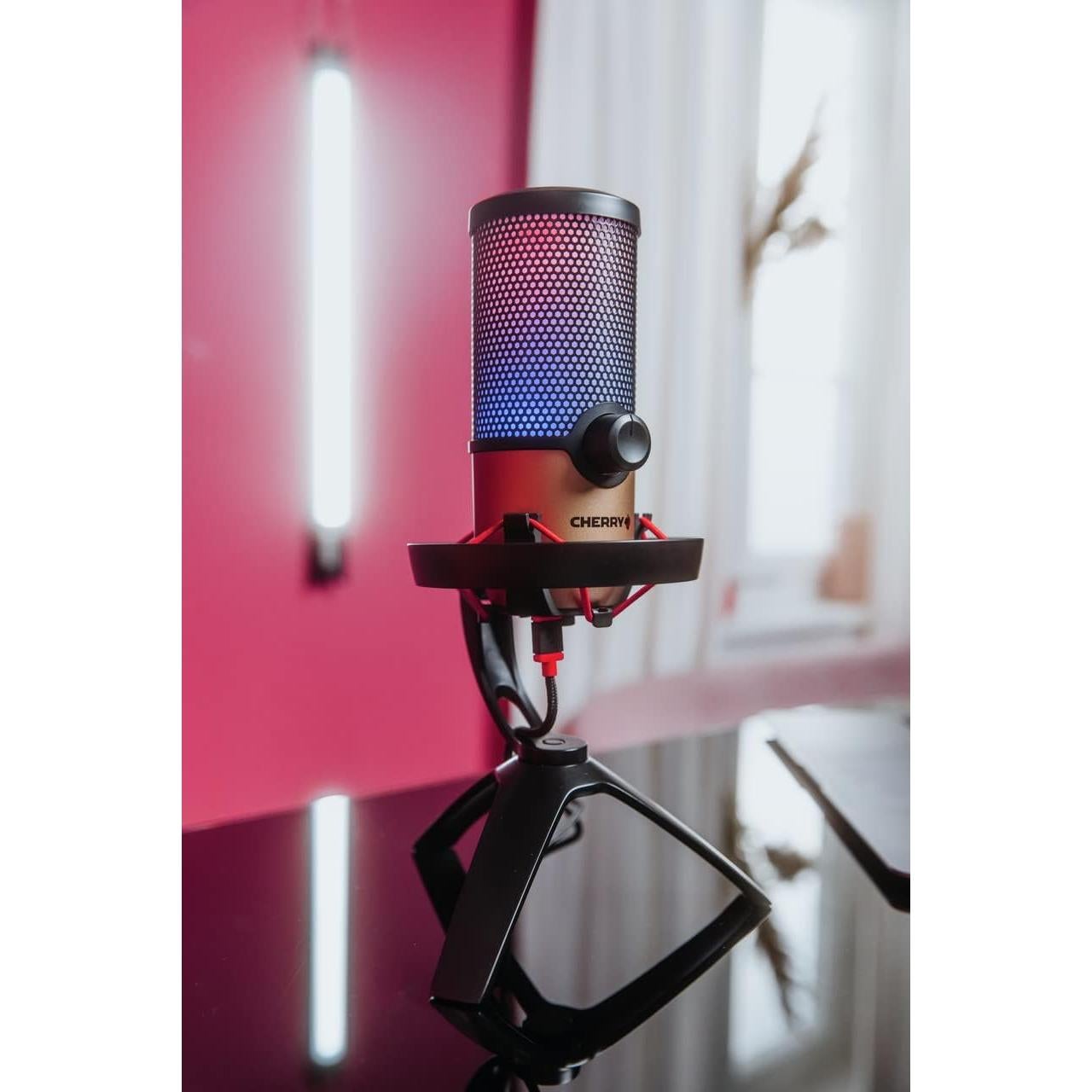 Micrófono USB CHERRY UM 9.0 PRO RGB para PC y Mac