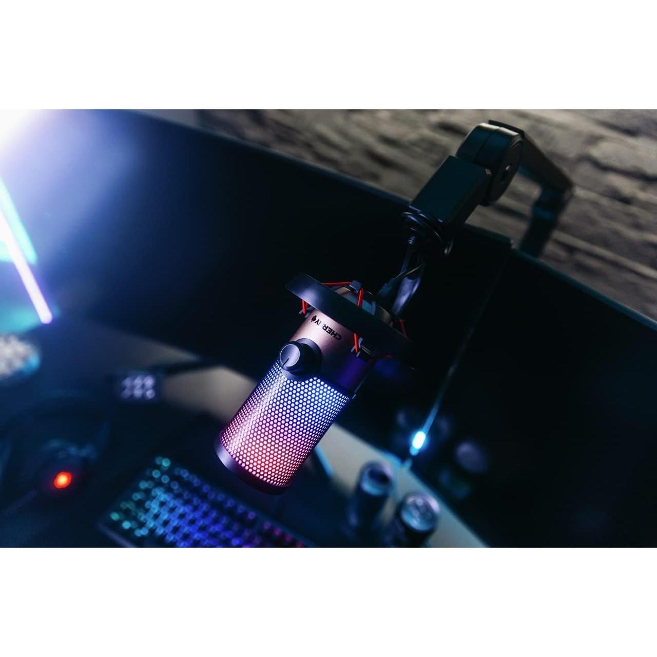 Micrófono USB CHERRY UM 9.0 PRO RGB para PC y Mac