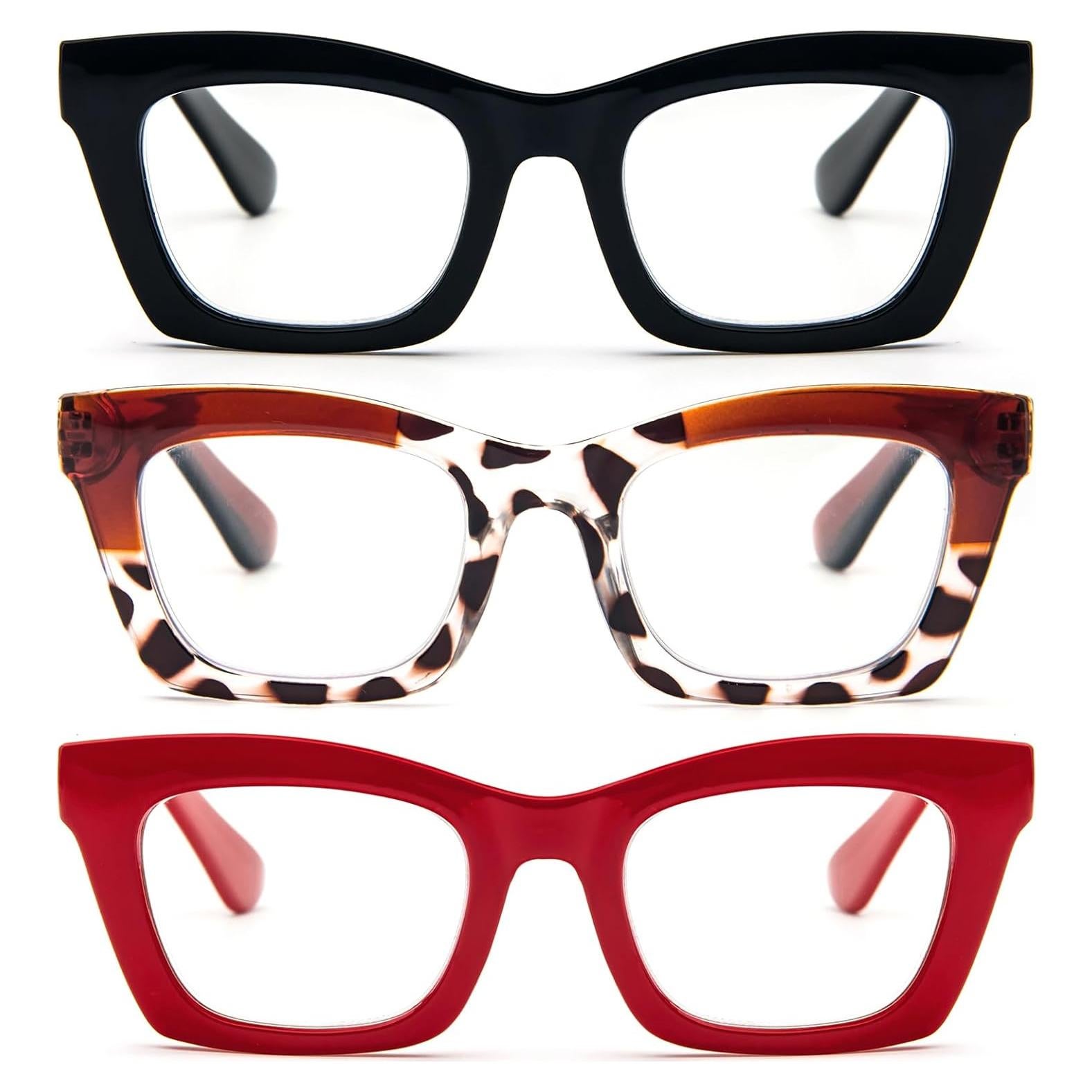 Gafas de Lectura REAVEE para Mujeres, Bloqueo Luz Azul, 1.5x