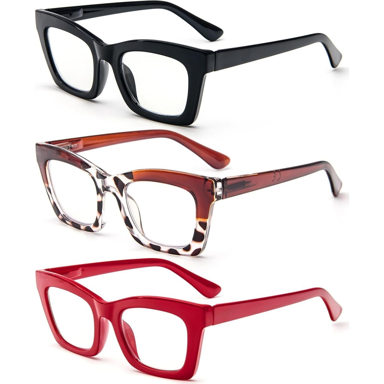 Gafas de Lectura REAVEE para Mujeres, Bloqueo Luz Azul, 1.5x