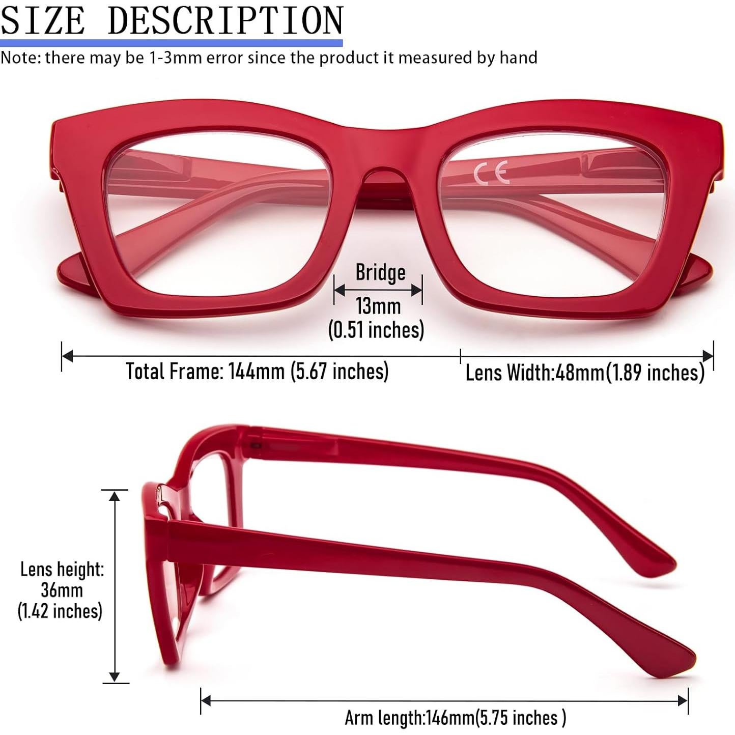 Gafas de Lectura REAVEE para Mujeres, Bloqueo Luz Azul, 1.5x