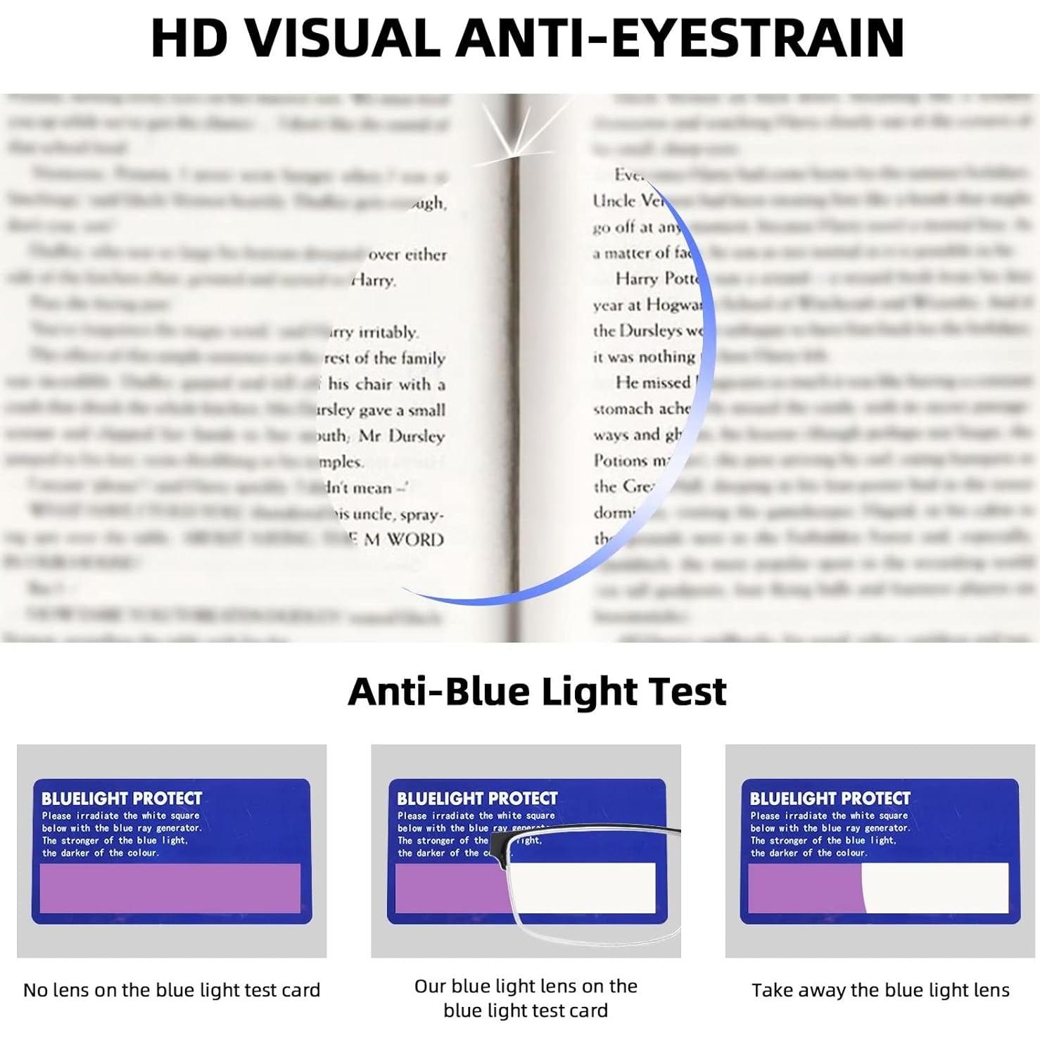 Gafas de Lectura FONHCOO con Filtro de Luz Azul - Unisex