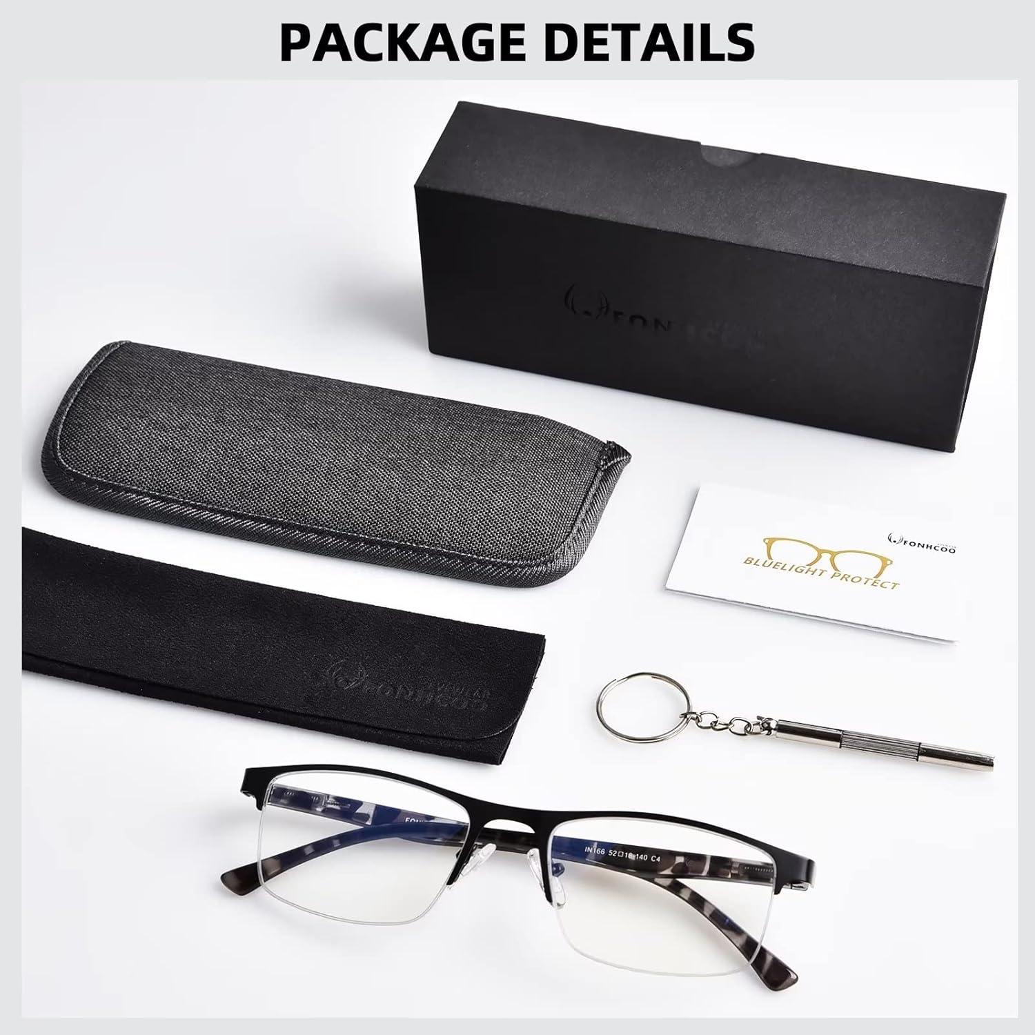 Gafas de Lectura FONHCOO con Filtro de Luz Azul - Unisex