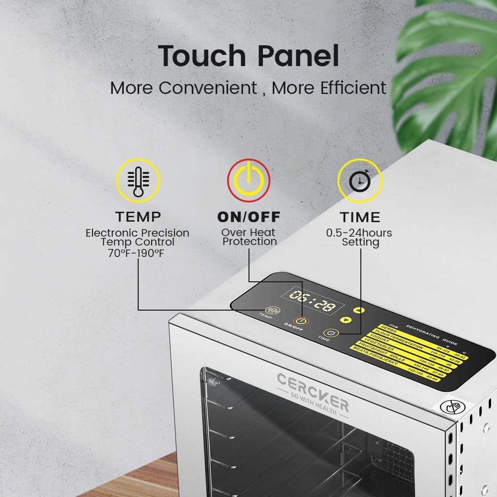 Deshidratadora de Alimentos Cercker 12 Bandejas Acero Inoxidable